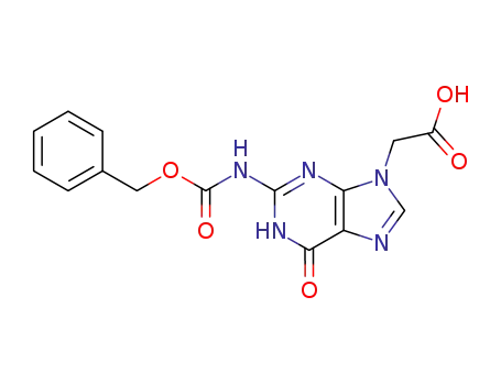 2-[2-(benzyloxycarbonyl)amino-6-oxo-1,6-dihydro-9H-purin-9-yl]acetic acid