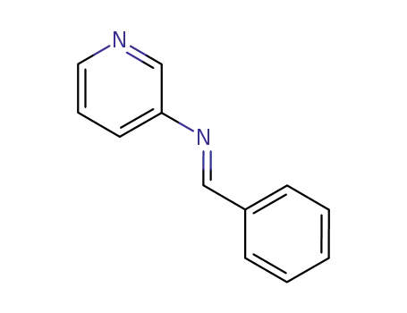 Molecular Structure of 82299-16-9 (3-Pyridinamine, N-(phenylmethylene)-, (E)-)