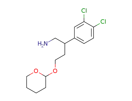1-Amino-2-(3,4-dichlorophenyl)-4-(tetrahydropyran-2-yloxy)butane