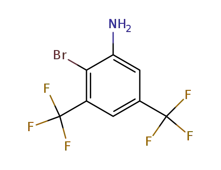 Molecular Structure of 174824-16-9 (2-BROMO-3,5-BIS(TRIFLUOROMETHYL)ANILINE)