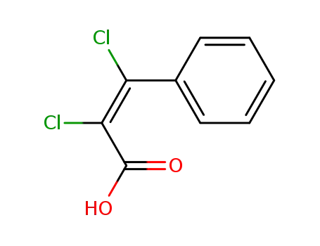 Molecular Structure of 708-85-0 ((Z)-2,3-Dichloro-3-phenylpropenoic acid)