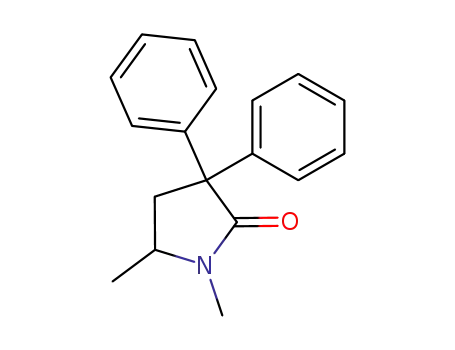 Molecular Structure of 30223-75-7 (1,5-Dimethyl-3,3-diphenyl-2-pyrrolidone)