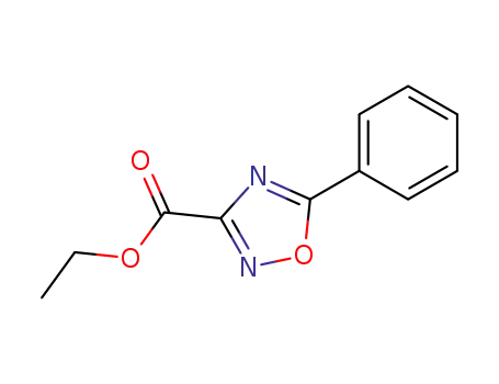 Molecular Structure of 37384-62-6 (ETHYL5-PHENYL-1,2,4-OXADIAZOLE-3-CARBOXYLATE)