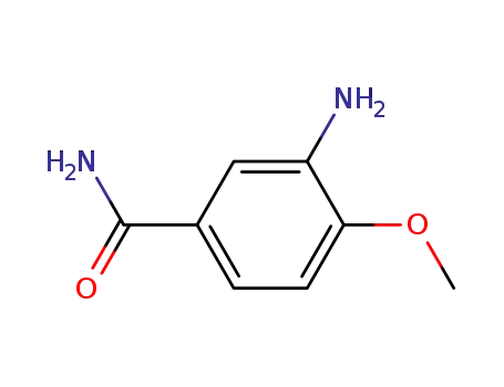 Molecular Structure of 17481-27-5 (3-Amino-4-methoxybenzamide)