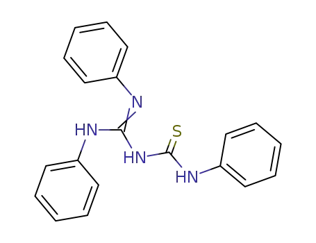 Molecular Structure of 23356-32-3 (N,N'-diphenylformamidino-N''-phenylthiocarbamide)