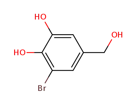 Molecular Structure of 52897-61-7 (3-BROMO-4,5-DIHYDROXYBENZYL ALCOHOL)