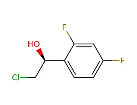 Molecular Structure of 330156-49-5 ((1S)-2-Chloro-1-(2,4-difluorophenyl)ethanol)