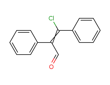 Molecular Structure of 14063-81-1 (Benzeneacetaldehyde, a-(chlorophenylmethylene)-)