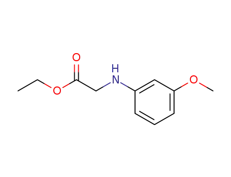 Molecular Structure of 62750-10-1 (ethyl 2-[(3-methoxyphenyl)amino]acetate)