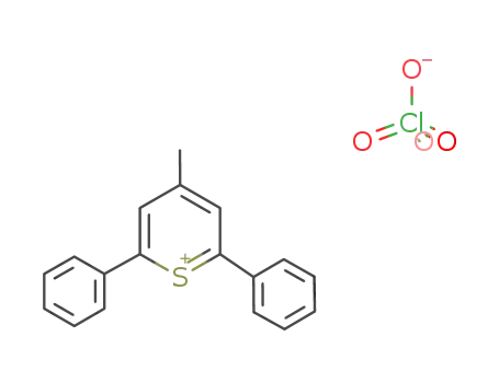 Molecular Structure of 13586-30-6 (Thiopyrylium, 4-methyl-2,6-diphenyl-, perchlorate)