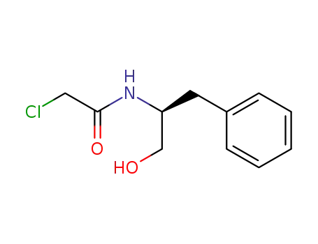 Molecular Structure of 94193-78-9 (Acetamide, 2-chloro-N-[(1S)-1-(hydroxymethyl)-2-phenylethyl]-)