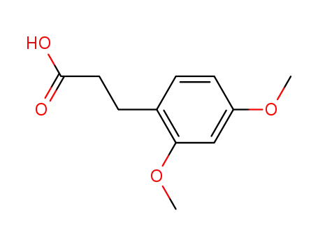 Molecular Structure of 22174-29-4 (3-(2 4-DIMETHOXYPHENYL)PROPIONIC ACID)