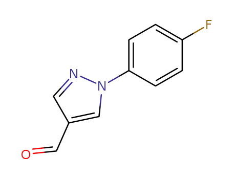 Molecular Structure of 890652-03-6 (1-(4-Fluoro-phenyl)-1H-pyrazole-4-carbaldehyde)