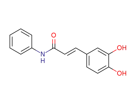 Molecular Structure of 332079-42-2 ((E)-3-(3,4-dihydroxyphenyl)-N-phenylacrylamide)
