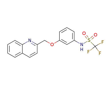 1,1,1-trifluoro-N-[3-(quinolin-2-ylmethoxy)phenyl]methanesulfonamide