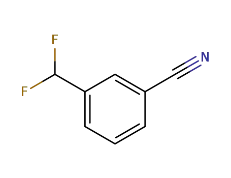 Molecular Structure of 55805-13-5 (3-Cyano-alpha,alpha-difluorotoluene, 3-Cyanobenzal fluoride)