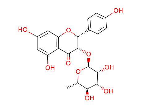 (2R,3R)-5,7-dihydroxy-2-(4-hydroxyphenyl)-3-[(2S,3R,4R,5S,6S)-3,4,5-trihydroxy-6-methyl-oxan-2-yl]oxy-chroman-4-one