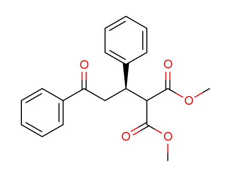 Molecular Structure of 109012-83-1 (Propanedioic acid, [(1R)-3-oxo-1,3-diphenylpropyl]-, dimethyl ester)
