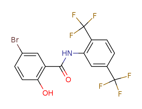 Benzamide, N-[2,5-bis(trifluoromethyl)phenyl]-5-bromo-2-hydroxy-(439144-66-8)
