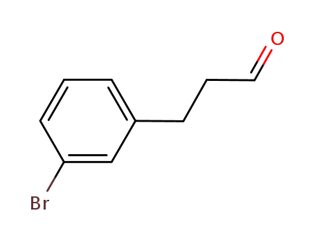 Molecular Structure of 210115-30-3 (3-(3-BROMO-PHENYL)-PROPIONALDEHYDE)