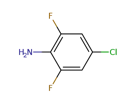 Molecular Structure of 69411-06-9 (4-CHLORO-2,6-DIFLUOROANILINE)