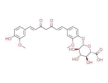 Molecular Structure of 227466-72-0 (Curcumin β-D-Glucuronide)