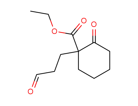2-oxo-1-(2-oxoethyl)cyclohexanecarboxylic acid ethyl ester