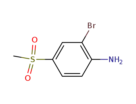 Molecular Structure of 57946-90-4 (2-bromo-4-(methylsulfonyl)benzenamine)