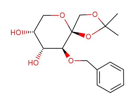 10-(benzyloxy)-2,2-dimethyl-1,3,6-trioxaspiro(4,5)decane-8,9-diol