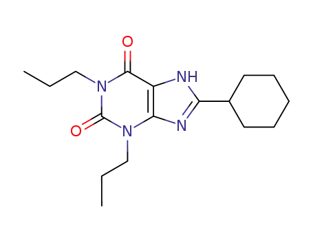 Molecular Structure of 106686-66-2 (8-cyclohexyl-1,3-dipropyl-3,7-dihydro-1H-purine-2,6-dione)