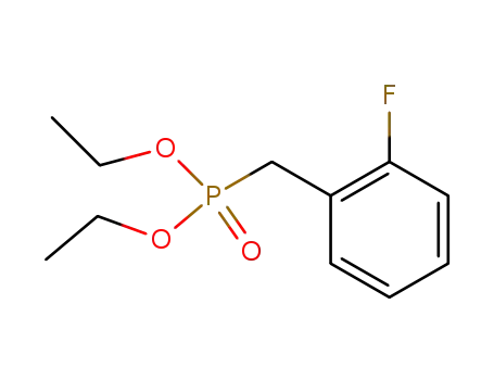 Molecular Structure of 63909-54-6 (Phosphonic acid, [(2-fluorophenyl)methyl]-, diethyl ester)