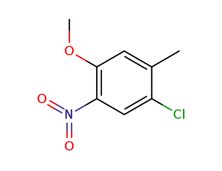 Molecular Structure of 101080-03-9 (1-Chloro-4-Methoxy-2-Methyl-5-nitro-benzene)
