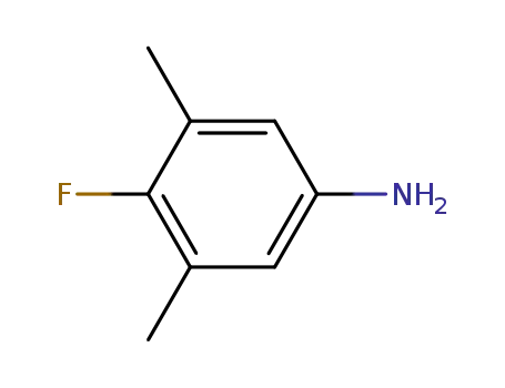 Molecular Structure of 1840-27-3 (4-FLUORO-3,5-DIMETHYLANILINE)