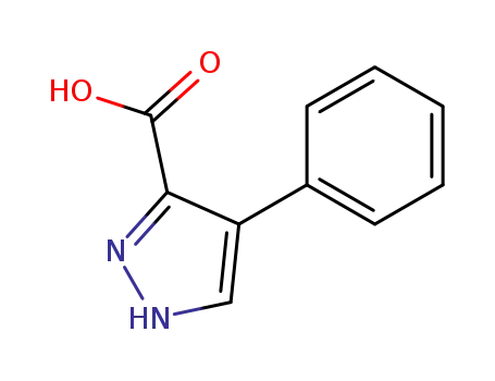 Molecular Structure of 856061-36-4 (4-Phenyl-1H-pyrazole-5-carboxylic acid)