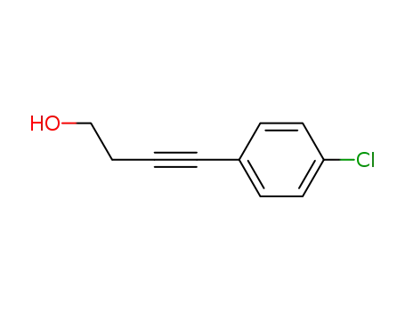 Molecular Structure of 52999-16-3 (3-Butyn-1-ol, 4-(4-chlorophenyl)-)
