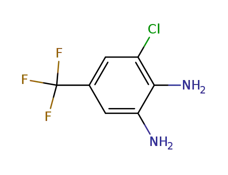 Molecular Structure of 132915-80-1 (3-CHLORO-4,5-DIAMINOBENZOTRIFLUORIDE)