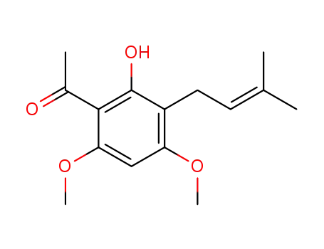 Ethanone, 1-[2-hydroxy-4,6-dimethoxy-3-(3-methyl-2-butenyl)phenyl]-