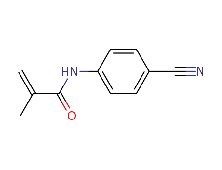 Molecular Structure of 90617-02-0 (N-(4-CYANOPHENYL)-2-METHYLACRYLAMIDE)