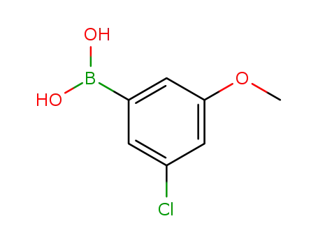 Molecular Structure of 915201-07-9 (3-CHLORO-5-METHOXYBENZENEBORONIC ACID)