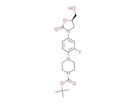 (r)-Tert-butyl 4-(2-fluoro-4-(5-(hydroxymethyl)-2-oxooxazolidin-3-yl)phenyl)piperazine-1-carboxylate