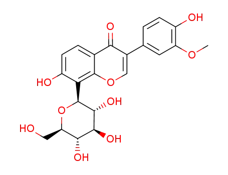 Molecular Structure of 117047-07-1 (3''-METHOXYPUERARIN)