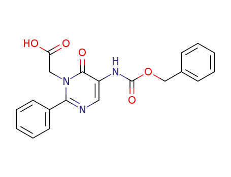 5-Benzyloxycarbonylamino-6-oxo-2-phenyl-1,6-dihydropyrimidin-1-ylacetic acid