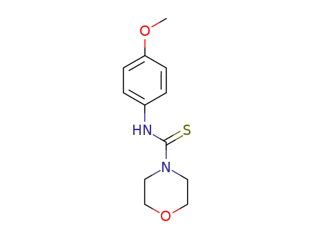 Molecular Structure of 85557-18-2 (morpholine-4-carbothioic acid 4-methoxyphenylamide)