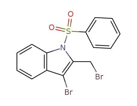 1H-Indole, 3-bromo-2-(bromomethyl)-1-(phenylsulfonyl)-