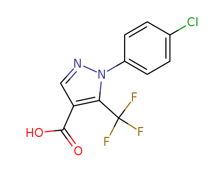 2-(4-Chlorophenyl)-3-(trifluoromethyl)pyrazole-4-carboxylic acid 98534-80-6