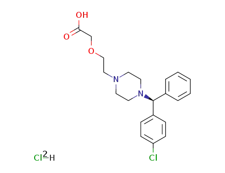 Molecular Structure of 130018-87-0 (Levocetirizine dihydrochloride)