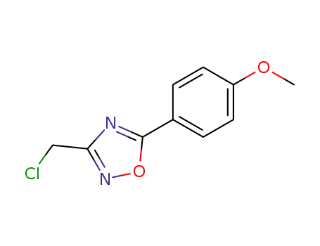 Molecular Structure of 73217-31-9 (3-(CHLOROMETHYL)-5-(4-METHOXYPHENYL)-1,2,4-OXADIAZOLE)