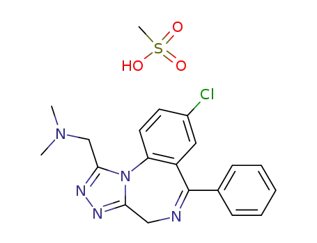 Molecular Structure of 57938-82-6 (adinazolam mesylate)