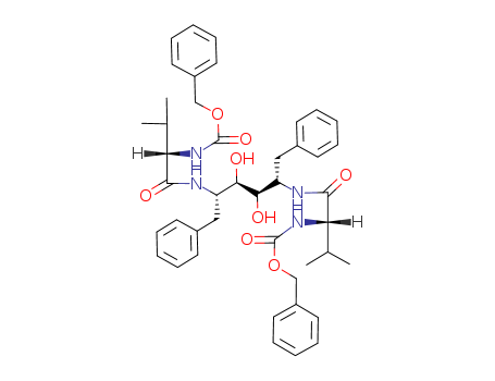 phenylmethylN-[(2S)-1-[[(2S,3R,4R,5S)-3,4-dihydroxy-5-[[(2S)-3-methyl-2-(phenylmethoxycarbonylamino)butanoyl]amino]-1,6-di(phenyl)hexan-2-yl]amino]-3-methyl-1-oxobutan-2-yl]carbamate