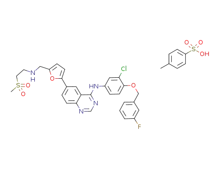 Molecular Structure of 388082-77-7 (Lapatinib ditosylate)